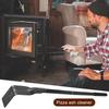 Ash Rake For Pizza Oven Charcoal BBQ Tool Long Handle Rake Grill Scraper Cleaning Oven Wood Burning Stove Cleaning Tools