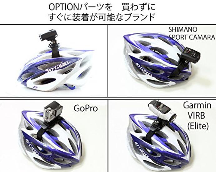 Vented Helmet Strap Mount for for REC-MOUNTS FDR-X1000V/HDR-AS200V/HDR-AZ1 Vented, Bicycles, Skiing, Kayaking, Etc. [REC-B50-CN]