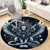 1pc Winged Lion Office Round Area Rug,  Mat Suitable ForOffice, Under Office Chairs Bedroom Living Room Home Decor, Room Deco