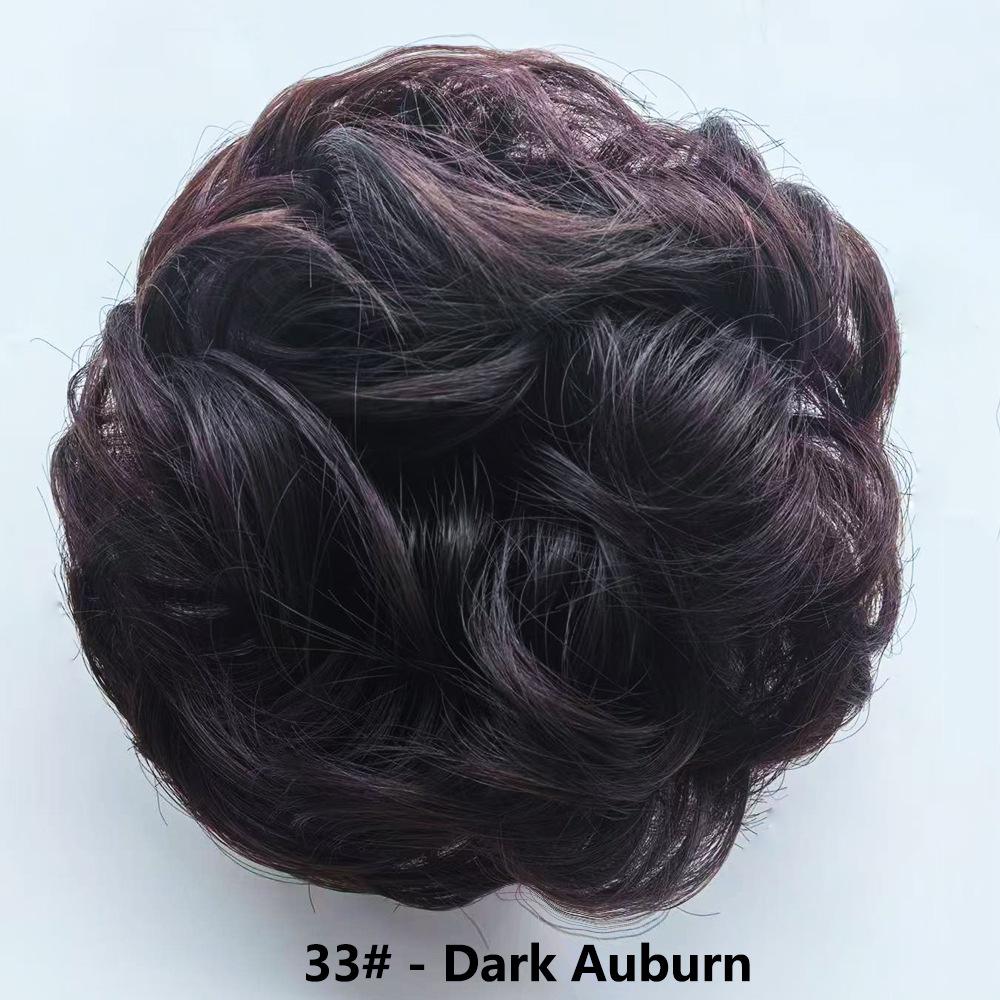 

Європейська та американська мода Гумки для волосся - Неохайні пухнасті еластичні гумки для жінок, Пучки та перуки, Зачіска Бутон квітки