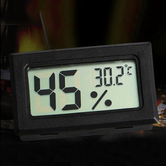 Mini Black Digital LCD Indoor Temperature Humidity Meter Thermometer Hygrometer CDN