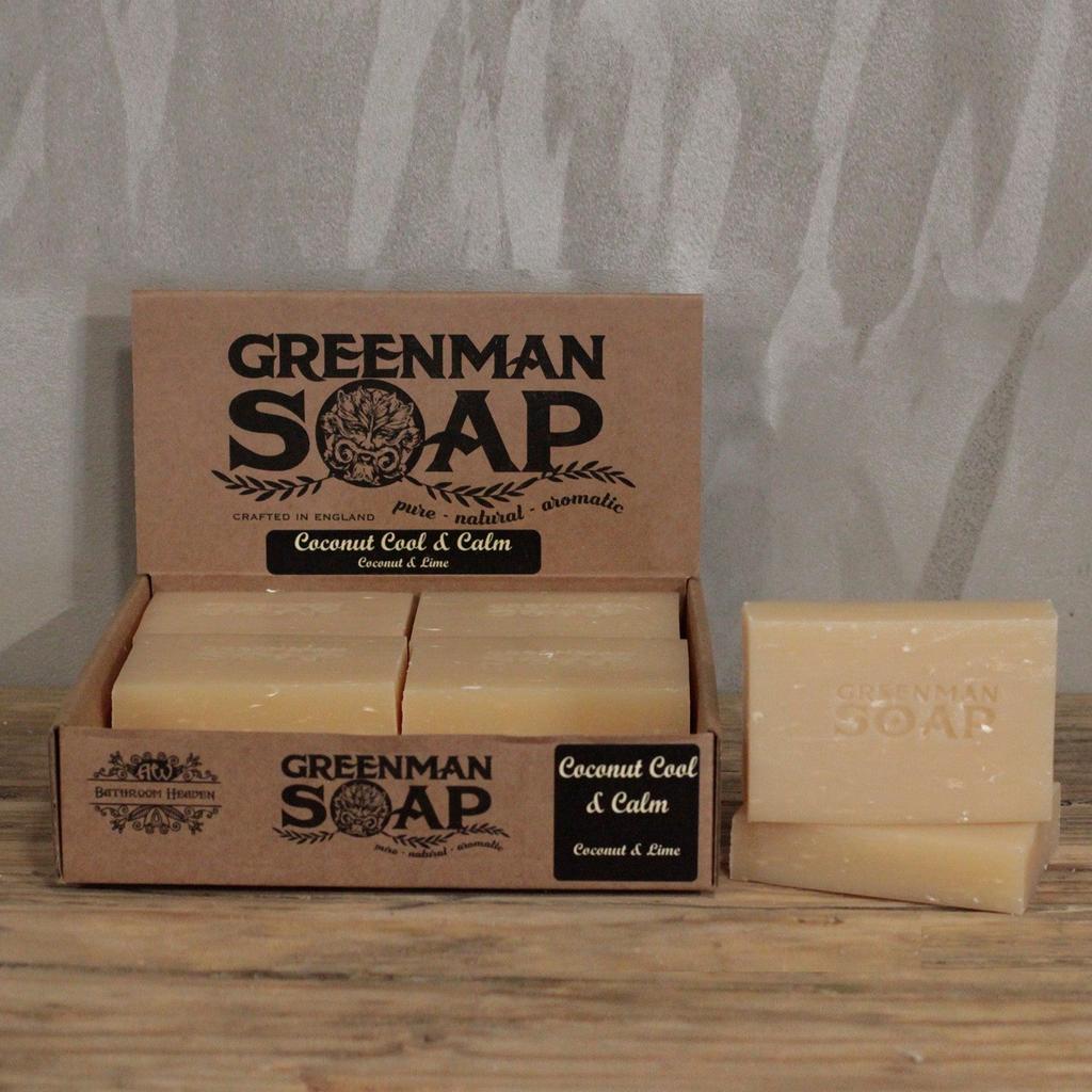3x Handmade Soap Bar, Coconut Lime 100g