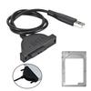 USB 2.0 To 7+6 13-Pin SATA Adapter Cable for Laptop Compact Disc DVD ROM Drive 480Mb/s High Speed Transfer DVD Optical Drive Convertor Cord