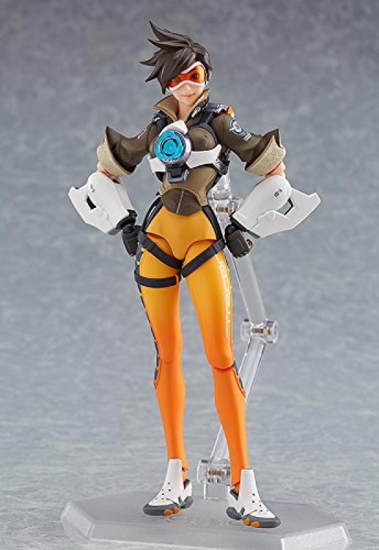 Figurină mobilă pictată Overwatch Tracer, fără scară, ABS și PVC
