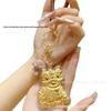Golden Horse Pendant for Wealth - Pure Gold Phone Charm Keychain