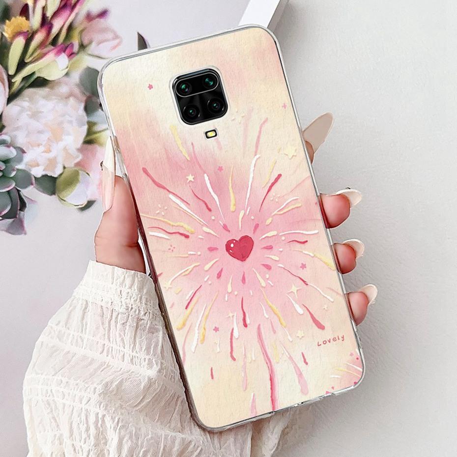 Cute Painting Phone Case For Xiaomi Redmi Note 9 Pro 9s Soft Silicone TPU Back Cover For Redmi Note9 9Pro 9S Cases Bumpers