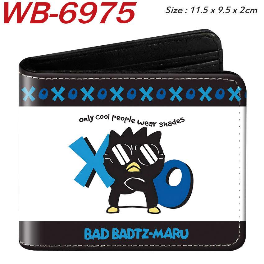 Sanrio Bad Badtz-Maru Short Wallet PU Leather Bifold Cartoon Coin Purse