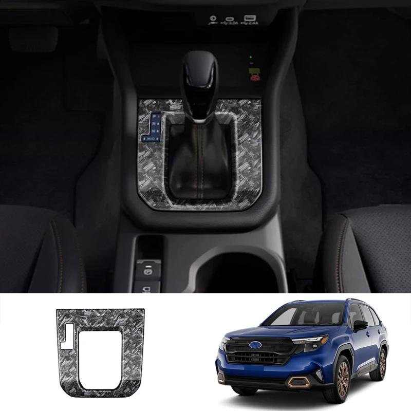 For Subaru Forester 2025 Abs 3d Partsbonfiber Center Conlose Gear Shift Panle Front Water Cup Holder Cover Interior