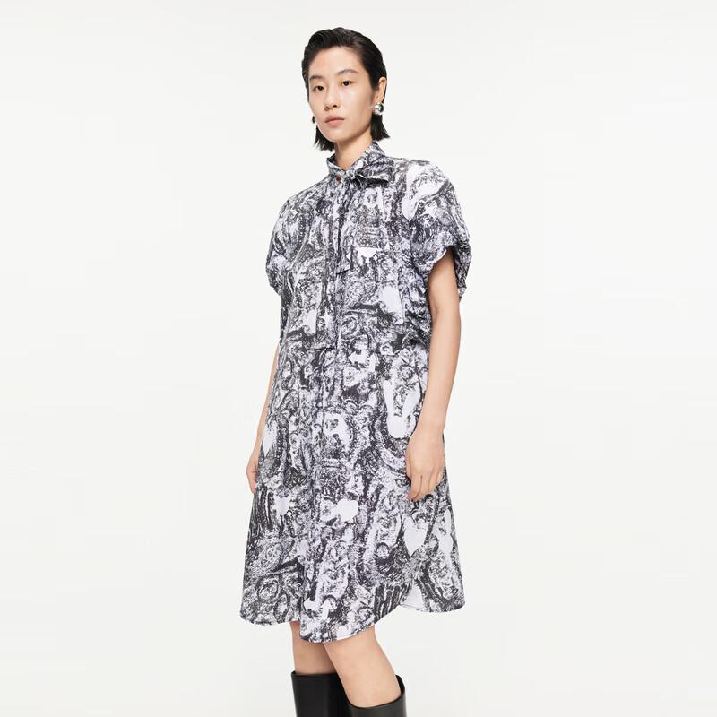 

JNBY 2024 Autumn Collection Printed H-Line Dress 5O7G1594H L