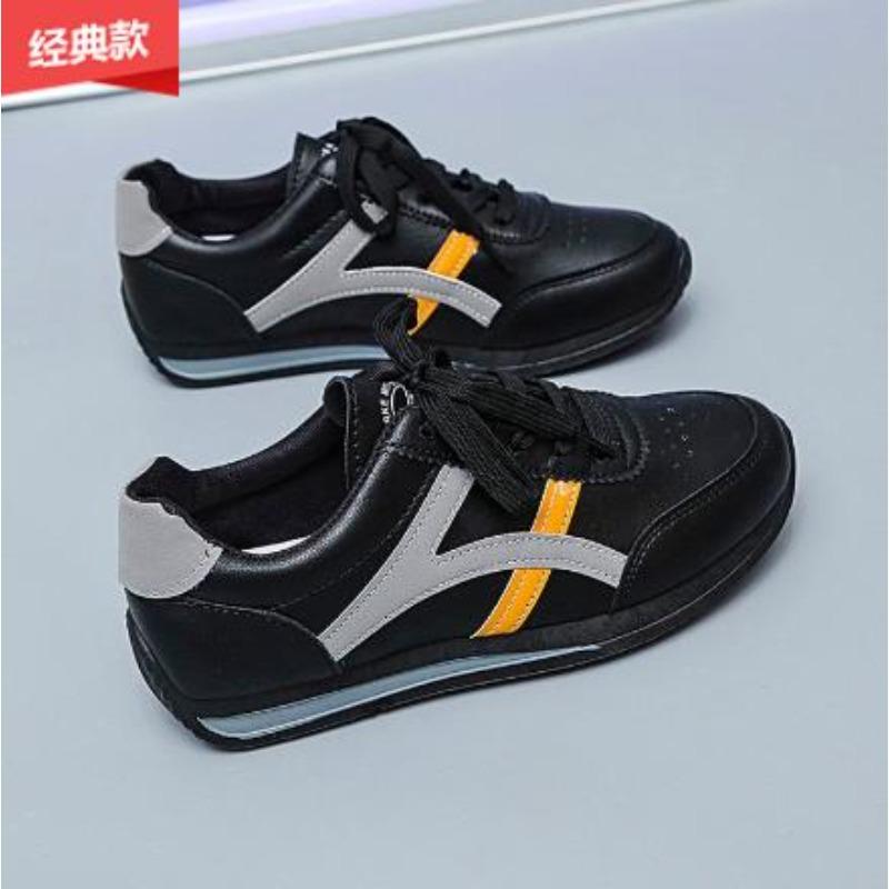 

Новые стильные модные женские легкие круглые носки дышащие удобные шнурованные плоские кроссовки повседневная обувь Zapatos Mujer 36 чёрный