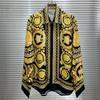 2024 Autumn Trendy European & American Men's Long-Sleeve Digital Print Shirt