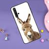Cute Alpaca Donkey Case For Huawei Nova Y70 Y60 Y61 Y90 Y91 5T 9 10 SE 3i 8i 11i 11 Pro P20 P40 P30 Lite Cover