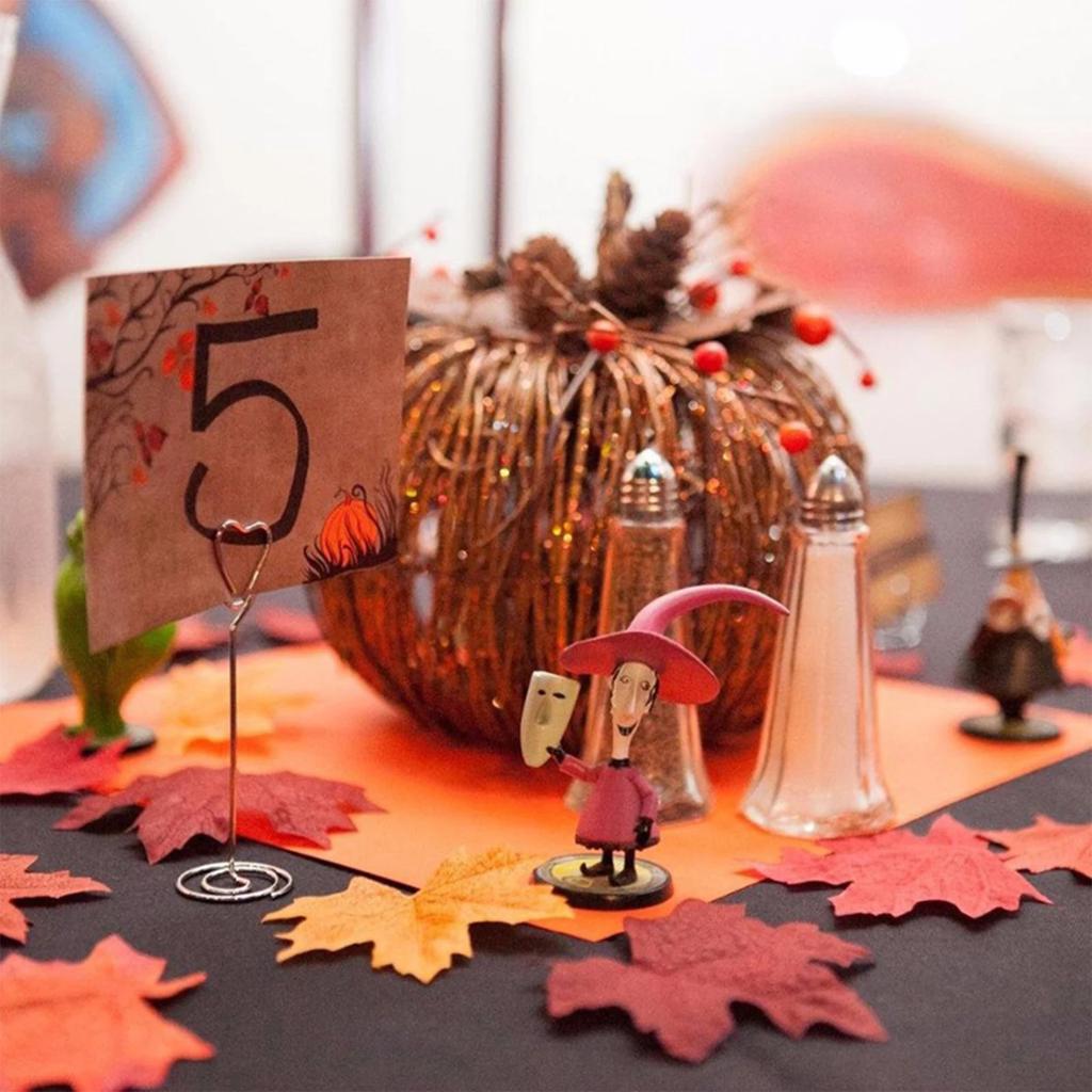 200/400pcs Halloween Artificial Maple Leaves Thanksgiving Day Home Decoration Wedding Party Craft Vase Table Decorative Props