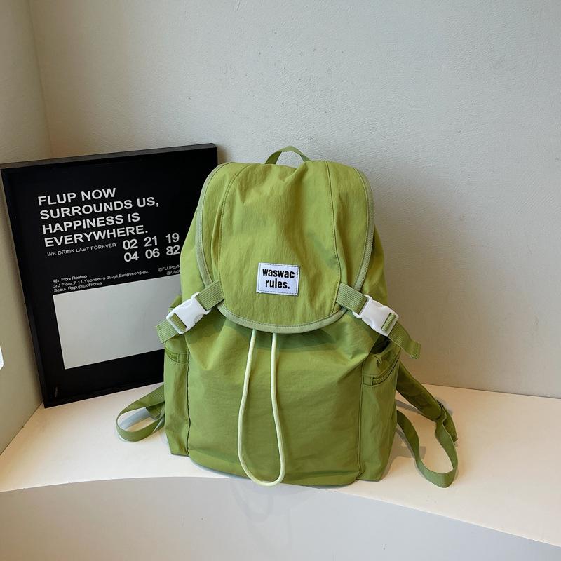 2025 New Fashion Casual Backpack Women's Niche Trend Backpack Large Capacity Flip Student School Bag