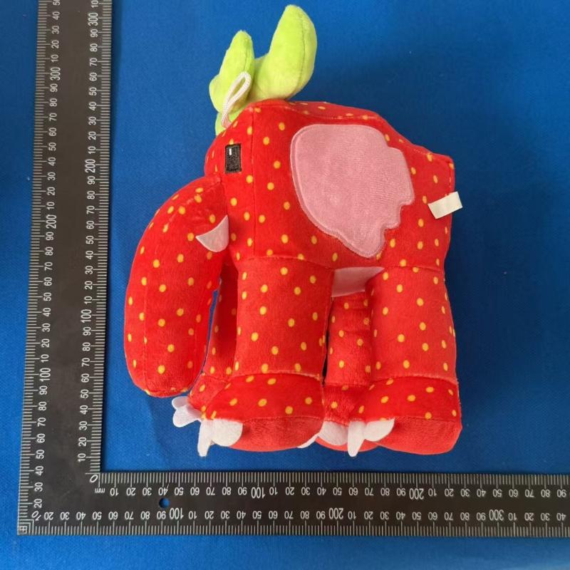 Roztomilé plyšové hračky Blox Fruits Měkké vycpané anime panenky Ovocná žraločí jahodová kreslená postavička pro děti chlapce dívky Dárek k narozeninám Vánocům Dekorace do domácnosti