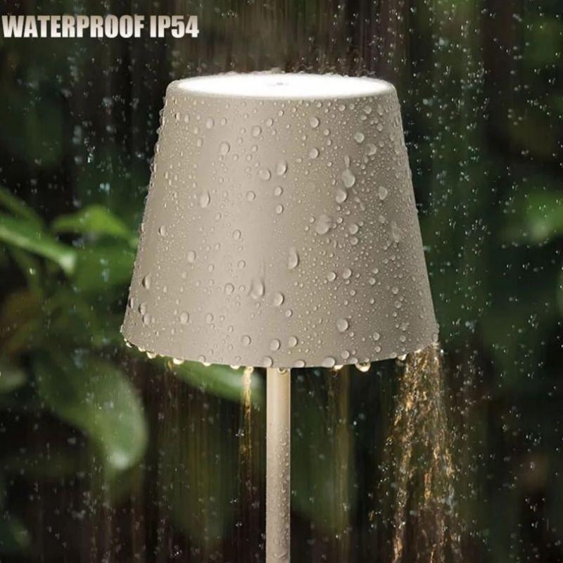 Hotel Schnurlose USB Aufladbare Tisch Lampe Poldina Wasserdichte Touch Schalter Tisch Lampe für Schlafzimmer Hotel Wohnzimmer Restaurant