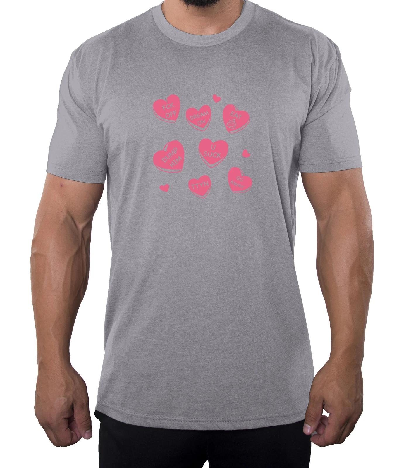 Funny Anti-Valentine s Candy Hearts Shirts, Valentine Tees, Funny Men s Shirts! S