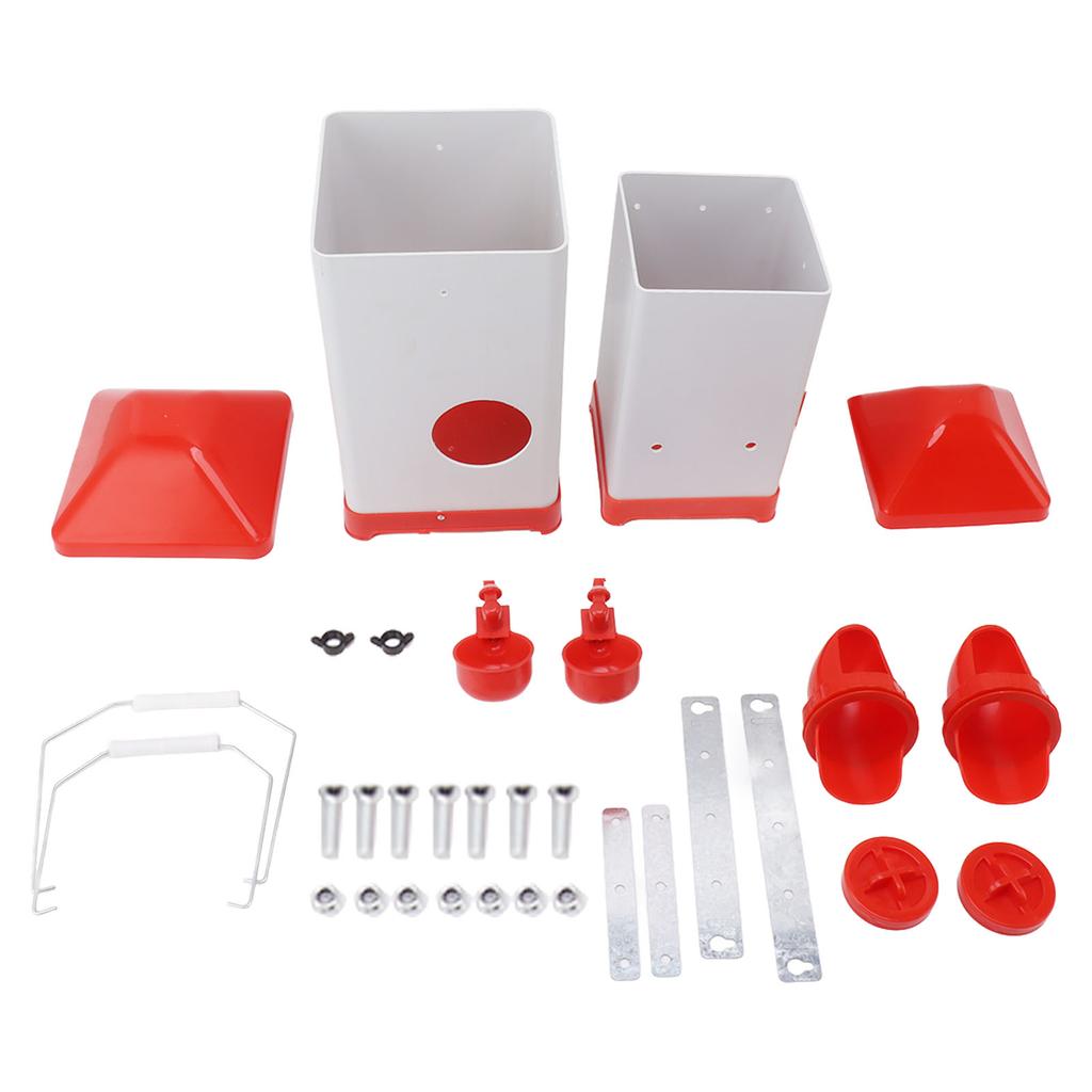 Chicken Feeder Waterer Set Automatic Chicken Cup Waterer Port Feeder Set Poultry Farming Water