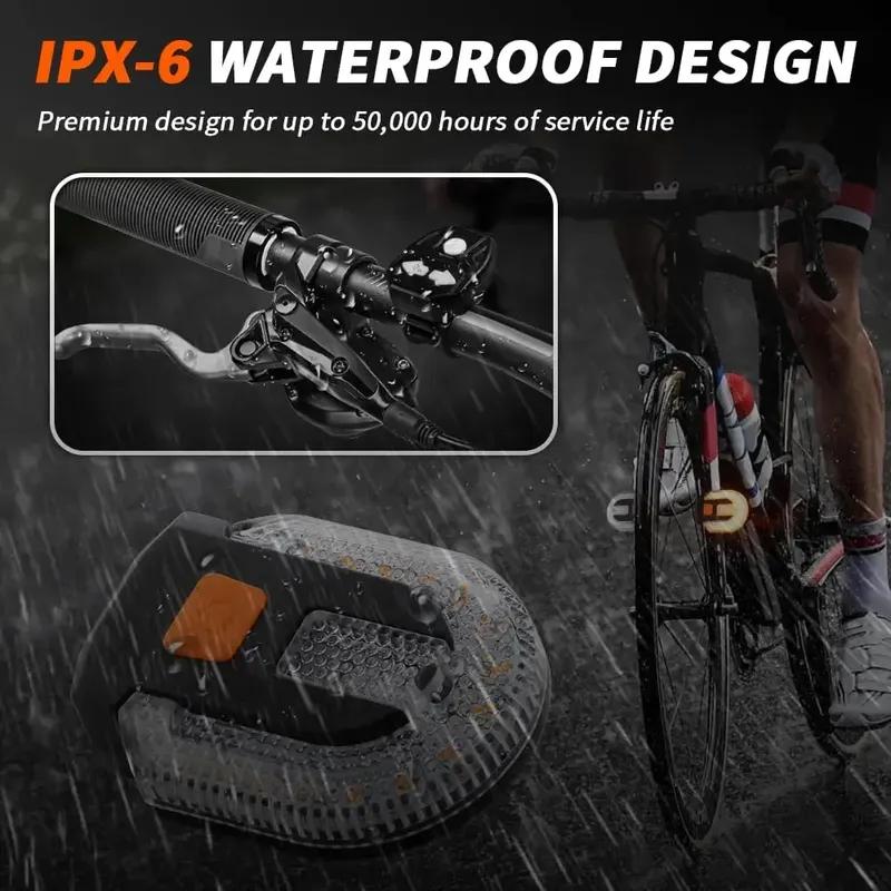 Bike Tail Light with Turn Signal, Split Bicycle Rear Lights, USB Rechargeable Turn Signal Bike Taillights Bike Light 5 Modes
