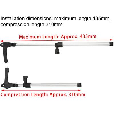 Wohnmobil Fensterstrebe Passend für Wohnmobil Anhänger, 2 Stück Wohnmobil Fenster Stützstange 310?435mm Teleskop-Aluminiumlegierung
