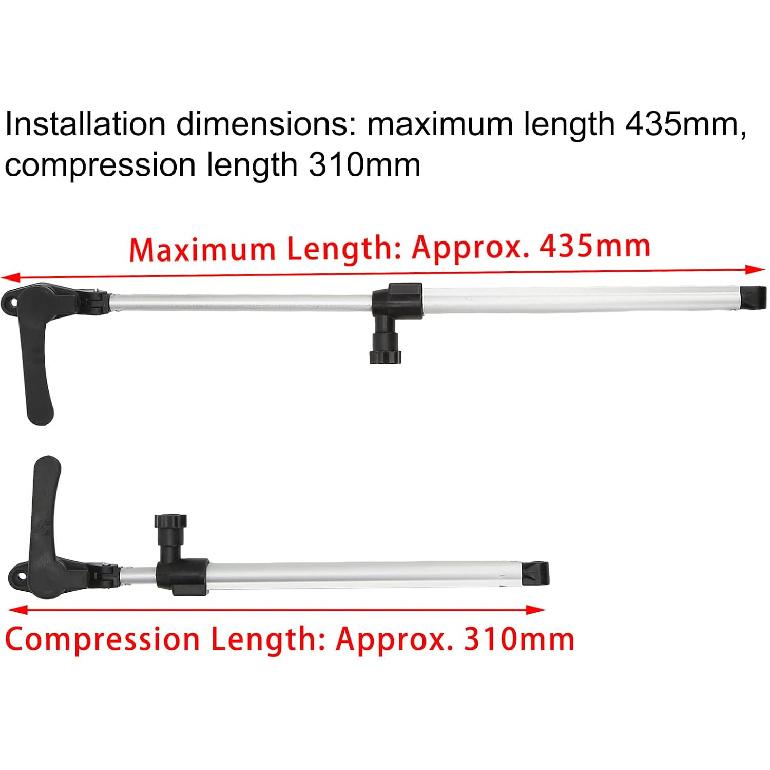 RV Window Strut Fit for Motorhome Trailer, 2Pcs RV Window Support Rod 310?435mm Telescopic Aluminium Alloy