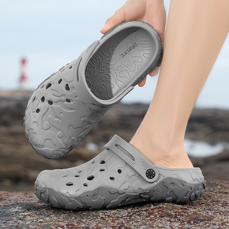 

Мужские тапочки Летние Новые EVA Мягкая подошва Шлепанцы Сандалии Для дома Улицы Ходьбы Пляжная обувь Вьетнамки Мужская обувь 40 серый