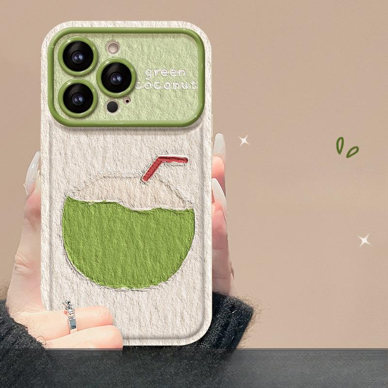 

Подходит для чехла для мобильного телефона Apple 15 IPhone 14 Текстура Кокос Шнурок 13 Флип Зеркало 12 Силиконовый Противоударный 7/8p iPhone 6s Plus