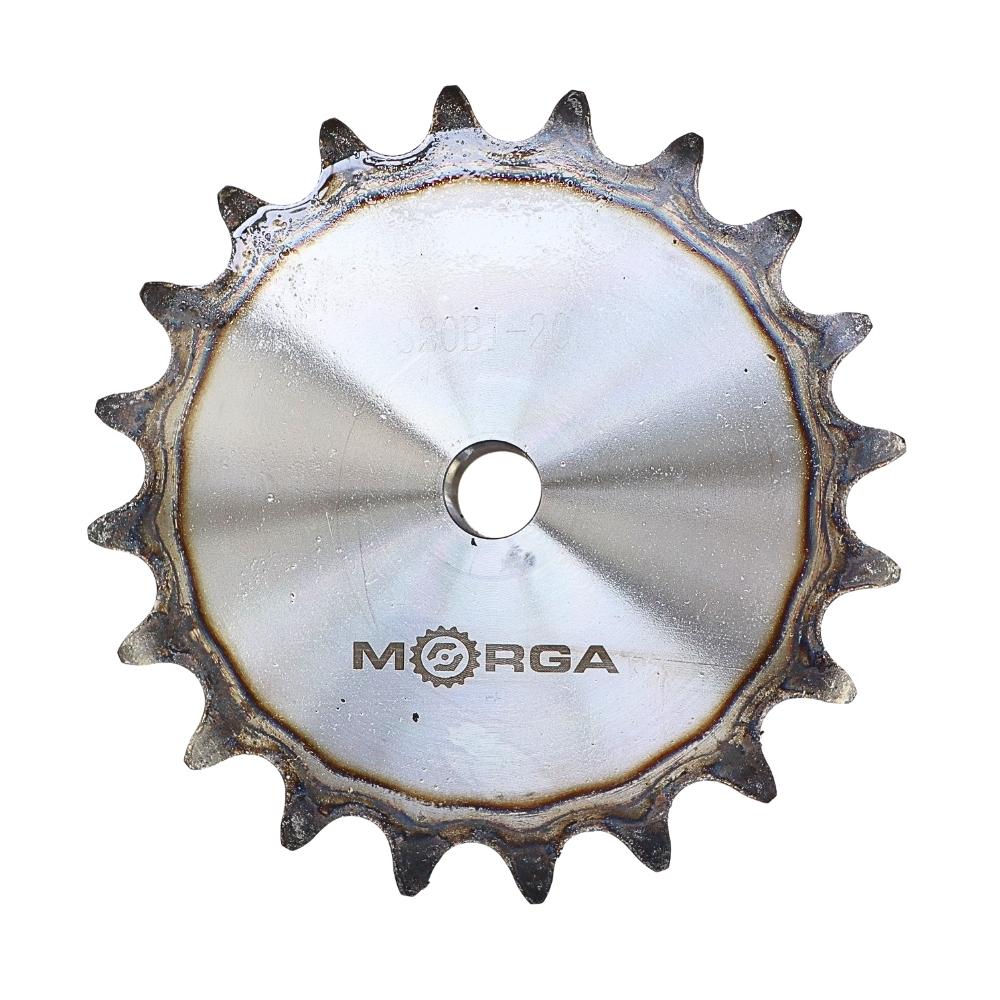 Hardened chain sprocket with flange, hub 20B-1 (R1 1.1/4) Z-20 outer diameter - 217.9 MORGA