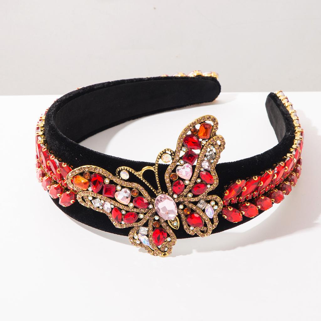Hairband - Retro-style Butterfly Wide-edge Velvet Hairband - Elegant and Stylish, Highly Versatile Hair Accessory for Women