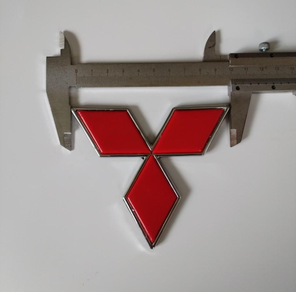 Mitsubishi Emblem Stickers for Lancer, EX Lingyue, Lingpai, Outlander: Front, Rear, and Steering Wheel