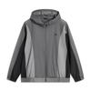 Li Ning Sports Fashion Series Comfortable Versatile Hooded Windbreaker Men Outerwear Black Shadow-Gray AFDU667-1