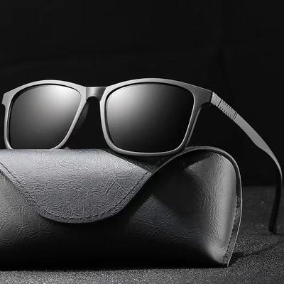 2024 Nowe Męskie Biznesowe Okulary Polaryzacyjne Kwadratowa Oprawka Modne Okulary Outdoor Wędkarstwo Jazda