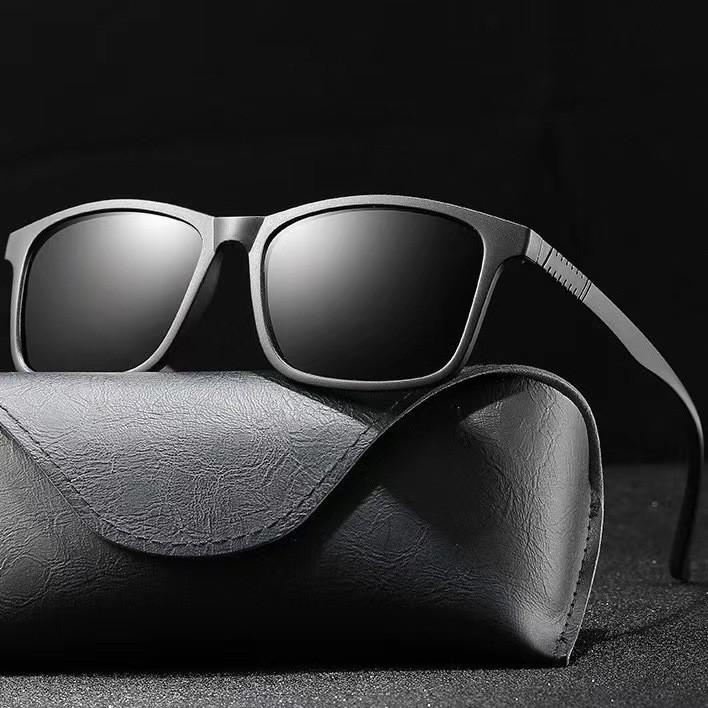 2024 New Men's Business Polarized Sunglasses Square Frame Fashion Sunglasses Outdoor Fishing Driving