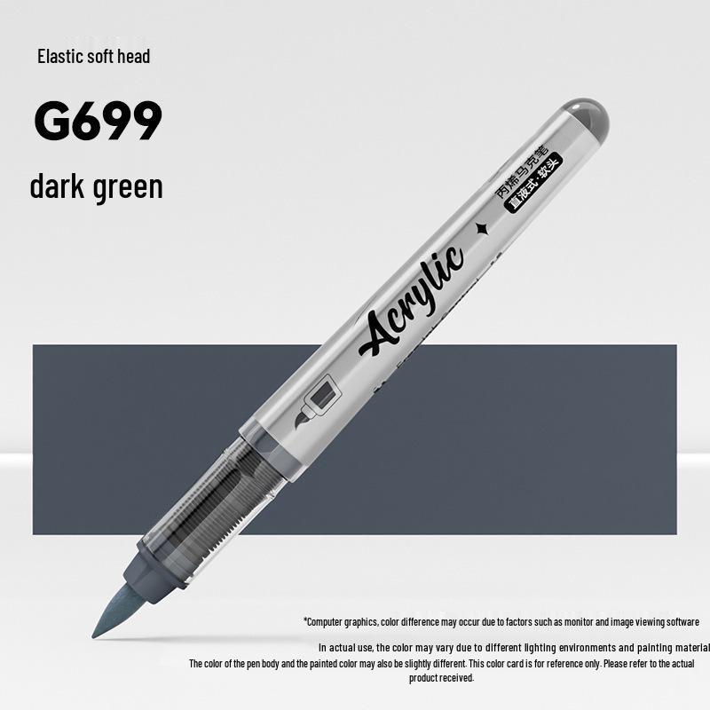 Jinzhi Liquid Acrylic Marker Pen - Soft Tip, Opaque, Large Capacity, Stackable Colors