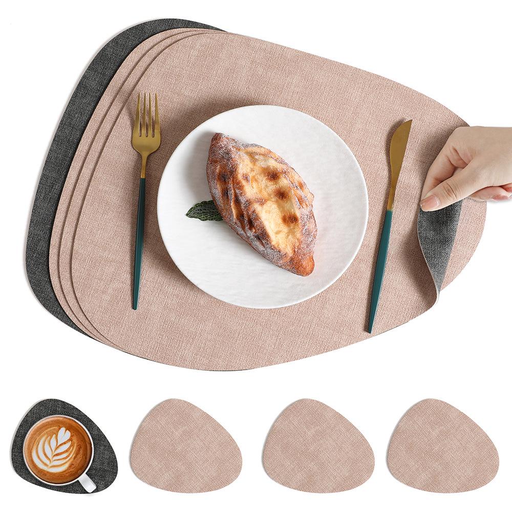Nordic Water Drop Placemat - Waterproof, Oil-Proof, Heat-Resistant Dining Table Mat for Home, Restaurant, or Hotel Use.