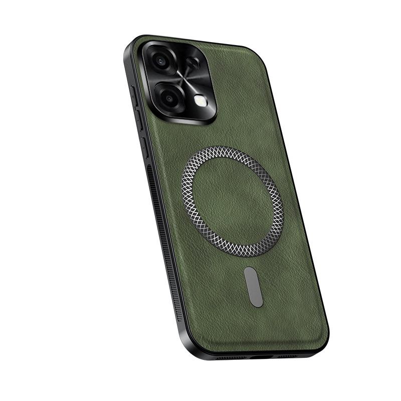 

Для Oppo A6 Pro 5G Чохол Магнітний Елегантний Шкіряний Зносостійкий Об єктив Повністю Покритий Нековзний Захоплення Захист Краю Чохол Oppo A6 Pro
