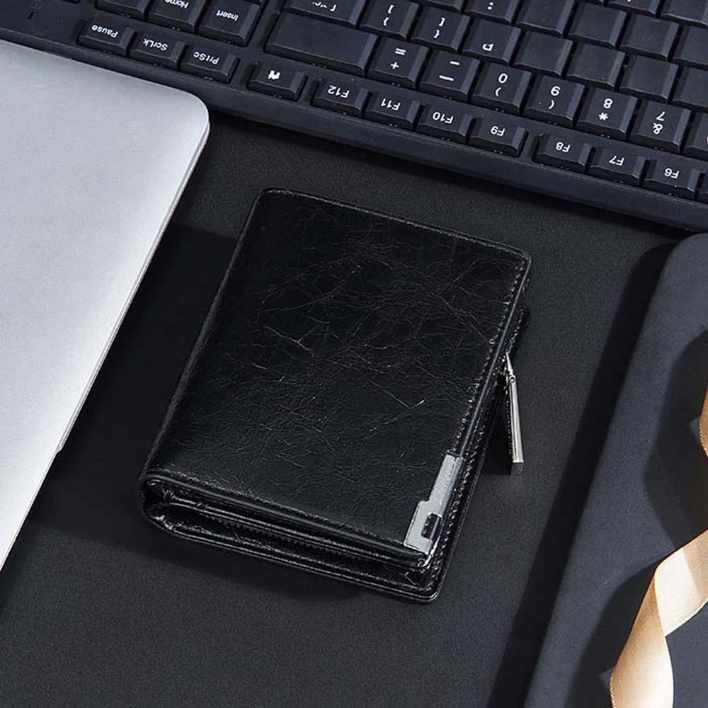 

PU Leather Men s Short Wallet Solid Color Male PU Leather Purse Portable 2 Fold Wallets Daily кавовий