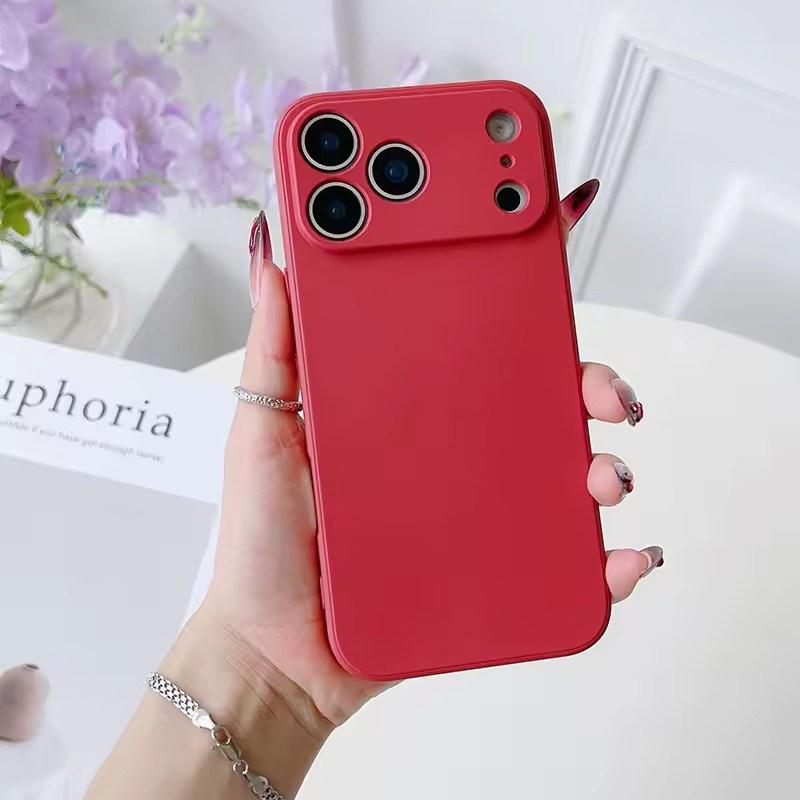 Čtvercový Čtvercový Tekutý Silikonový Kryt na Telefon pro iPhone 17 Air 16 15 14 11 Pro Max Plus 12 13 mini XR Xs 7/8 SE 16E trataLuxusní Ochranný Kryt Kamery