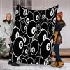 Billiards Plush Blanket Soft Comfortable All Seasons Perfect Sofa Office Nap Travel Birthday Gift Christmas Present