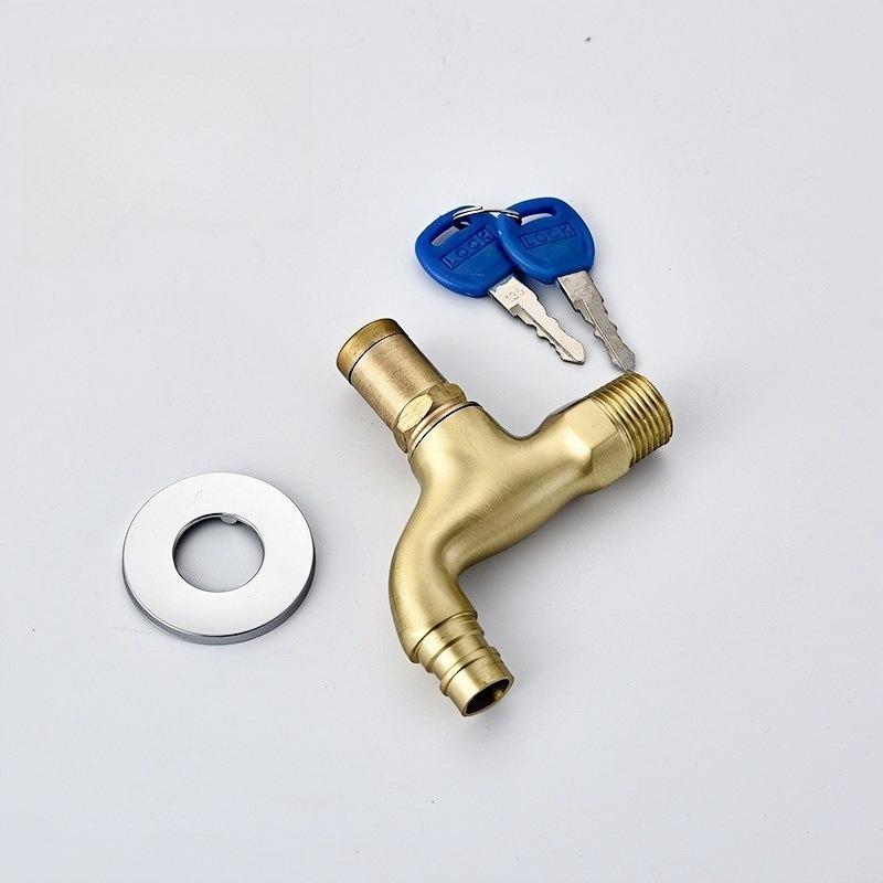 Anti-theft faucet 4 points Garden Balcony Water Tap Plastic Water Hose Quick Connector Single Cooled Watering Fittings Tool