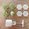 Hand-Pressure Moon Cake Mold Cookie Stamps Hexagon Moon Cake Maker Easy To Use