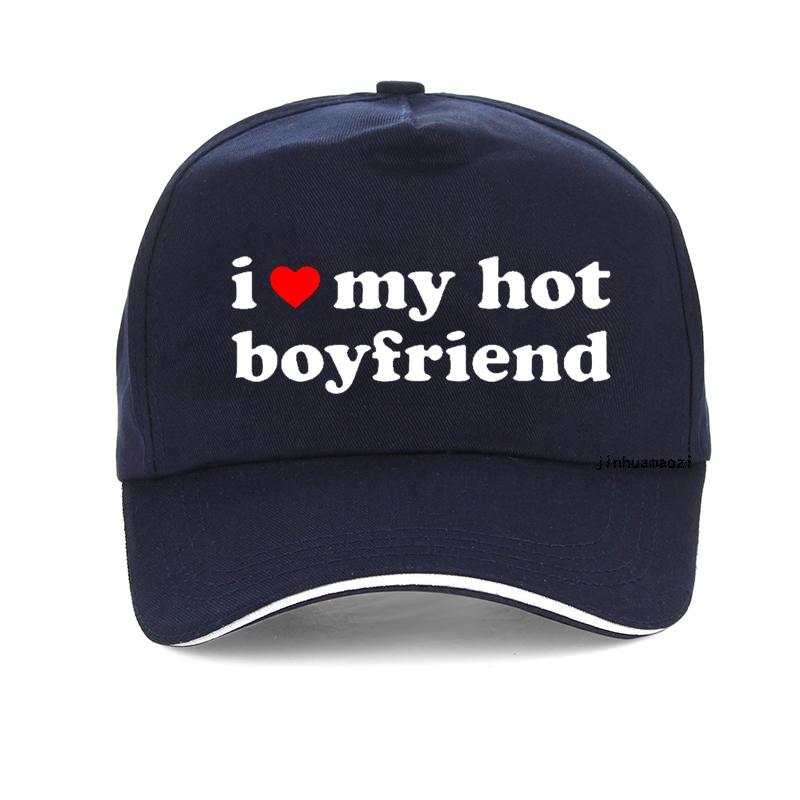 Ich Liebe Meinen Heissen Freund Buchstabendruck Baseballkappe Mode Valentinstag Paar Geschenk Hut Coole Verstellbare Snapback Hüte
