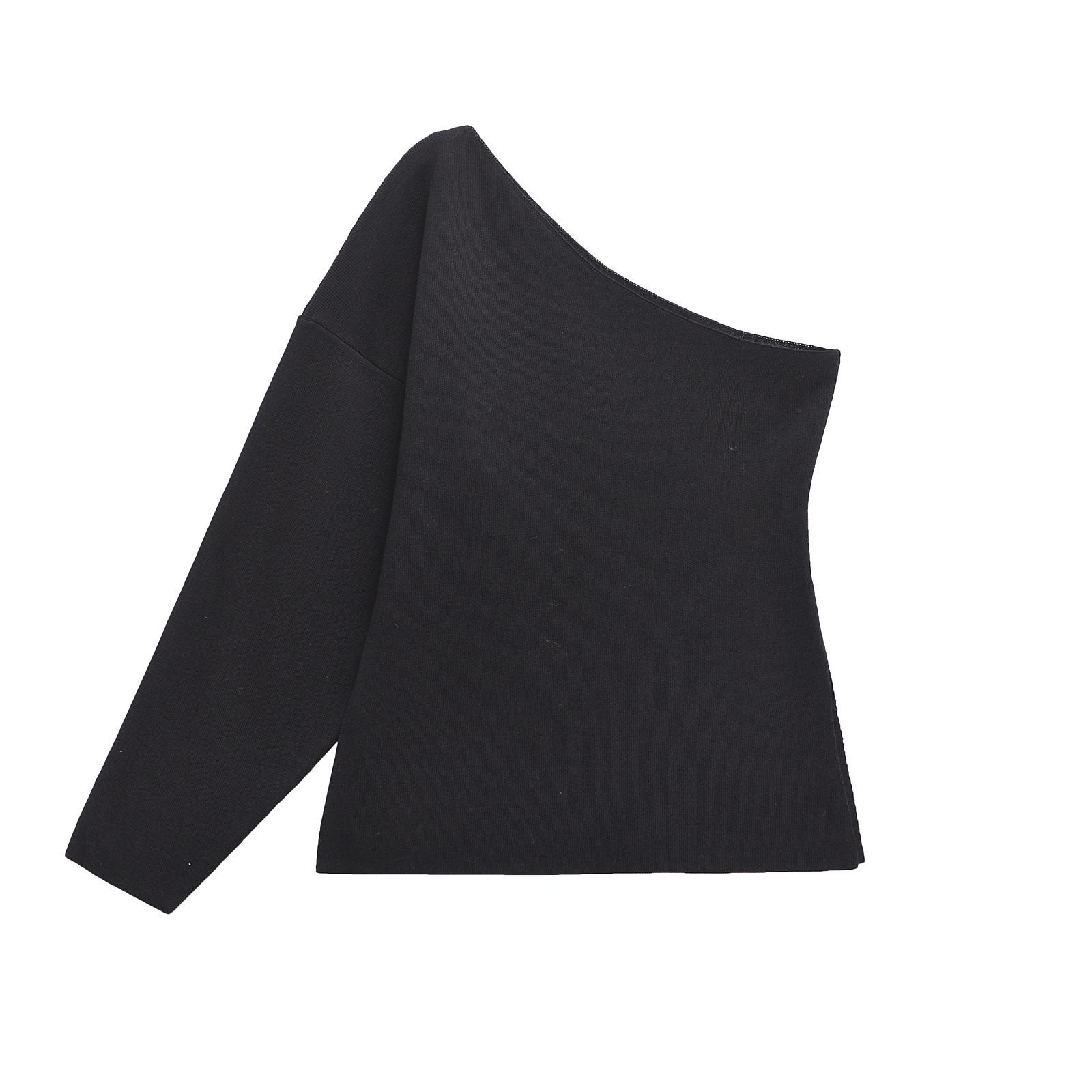 

Женский асимметричный вязаный топ ZARZ 2142108 - Классический европейский и американский стиль. L