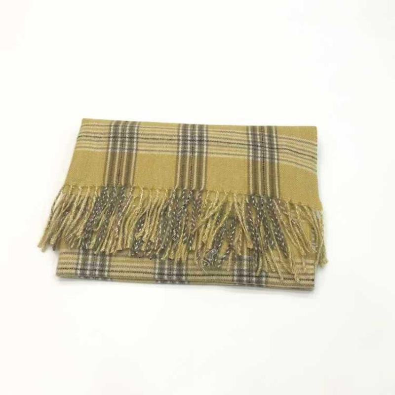 Autumn and winter new imitation cashmere shawl versatile thickened warm Korean version fringed plaid scarf women