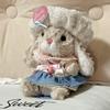 Lolita Cute Rabbit Plush Toy Doll Pendant - Adorable Bunny Figure with Outfit Gift