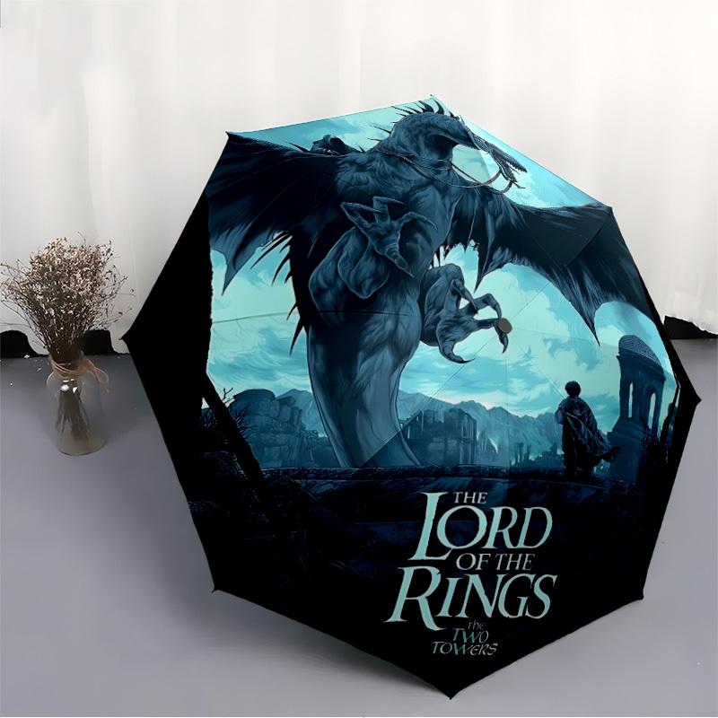 The Lord of the Rings Automatic Umbrella with Folding Feature - Travel Umbrella, Perfect Gift for Birthday, Christmas A0827024
