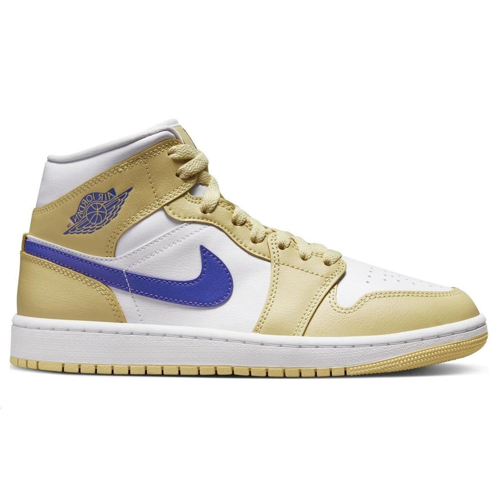 Air Jordan 1 Mid Lemon Wash Damskie Sneakersy Żółty Lapis Biały BQ6472-701