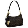 Coach Teri Classic Letter Pattern Coated Canvas Shoulder Bag Women Shoulder Bag Brown CDY18-IMBRN