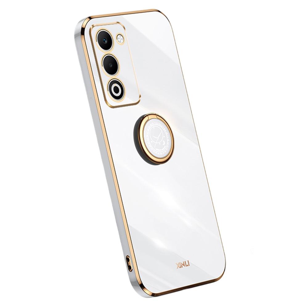 XINLI For Oppo A5 5G/4G Case Ring Kickstand Electroplating TPU Phone Cover