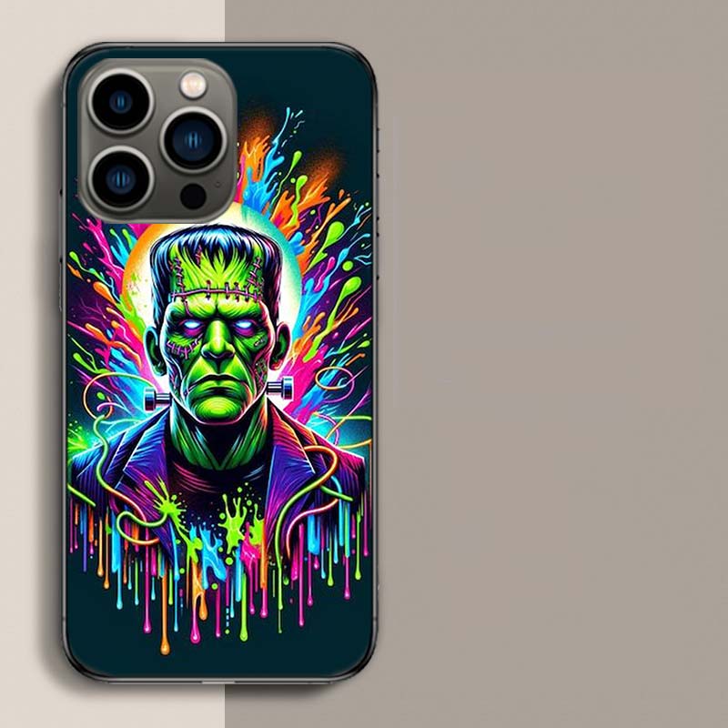 Horror F-Frankenstein Phone Case For Iphone 17 Air 15 Pro 14 Plus 16 Pro Max 17E 16E 12 13 Mini 11 Cover Cute Fundas